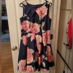 Jessica Howard Navy short sleeveless party dress